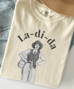Annie Hall Shirt, Diane Keaton Tribute La-di-da Tee, 70s Movie Fashion Icon, Vintage Fan Gift