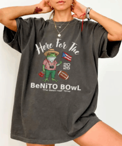 Here For The Benito Bowl Shirt, Puerto Rican Football Tee, Bad Bunny Super Bowl 2026 Top, Hispanic Pride Gift, Halftime Fans T-Shirt