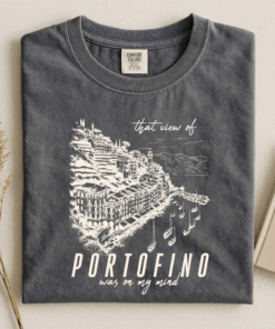 Elizabeth Taylor Showgirl Inspired That View of Portofino Was On My Mind Shirt, In My Showgirl Era T-Shirt, TS Inspired Graphic Tee