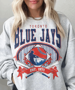 Vintage 90s Style Toronto Blue Jays Sweatshirt, Baseball Hoodie, Toronto Blue Jays Baseball Crewneck, Football Fan T-Shirt, MLB Shirt