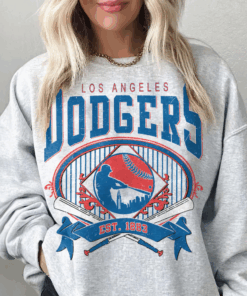 Vintage 90s Style Los Angeles Dodgers Sweatshirt, Los Angeles Dodgers Baseball Crewneck, Dodgers Shirt, Football Fan T-Shirt, MLB Tee