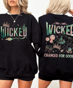 Wicked Movie Sweatshirt, Wizard of Oz Fan Gift, Witch Pink and Green Shirt, Wicked Musical Movie Fan Xmas Gift, Wicked Hoodie
