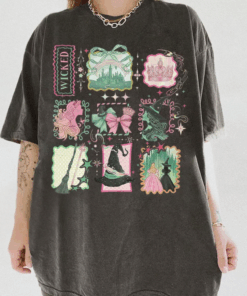 Wicked Changed For Good Shirt, Wizard Defying Gravity Tee, Retro Pink Green Musical T-Shirt, Broomstick Magic Wand Gift