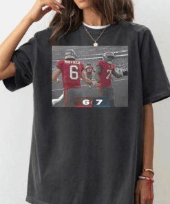Funny Tampa Bay Football 6 7 Celebration Shirt, Baker Mayfield Meme T-Shirt, Funny Football Vintage Tee, Game Day Top