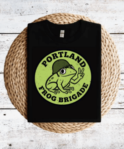 Portland Frog Brigade T-Shirt, Funny Distressed Protest Shirt, Inspired by Portland Frog Tee, Costumed Demonstrators for Political Activists