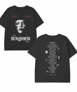 Lady Gaga Shirt, The Mayhem Ball Tour Date T-Shirt