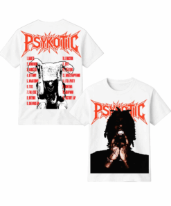 Osamason Psykotic Album T-Shirt, Rapper Tracklist Streetwear Tee, Fan Tribute Rap Merch
