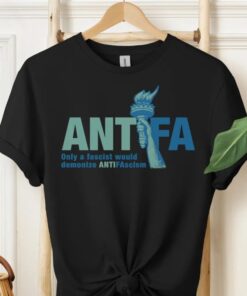 Antifa Shirt, Antifascist Statue of Liberty Tshirt, Anti Fascism Patriotic Tee, Anti Trump Shirt, Liberal Democrat Gift, Protest Rally Tee