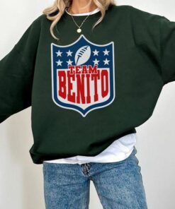 Vintage Team Benito Football Logo Sweatshirt Tshirt Hoodie, Retro Benito Team 2026 Gift for Fan, 90s Style Women swears Top