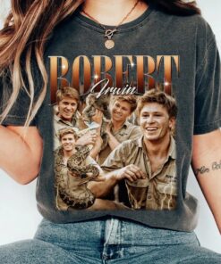 Retro 90s Robert Irwin Zookeeper Bootleg Shirt, Vintage Robert Irwin Fan Gift, Gift For Her Or Him, Robert Irwin Wildlife Photographer Tee