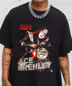 Vintage 90s Ace Frehley Shirt, RIP Ace Frehley T-Shirt, Rock and Roll Legend Tee, Rock Legend Memorial Gift, Vintage Style Unisex Top