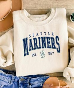 Vintage Seattle Baseball Sweatshirt, Unisex Retro Sports Fan Tee