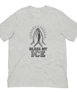 Bless Ice T-Shirt, Funny Praying Hands Meme Tee, Pope Ice Blessing Trend Shirt
