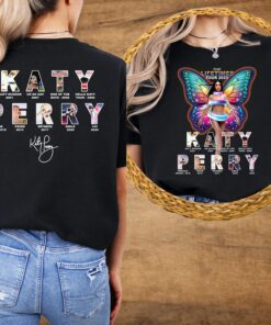 Katy Perry Concert Tshirt, The Lifetime Tour T Shirt, Katy Perry Tour 2025 T Shirt, Front and back Katy Perry Tshirt