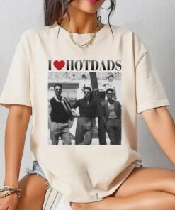 In My Jonas Brothers Shirt, I Love Hot Dads Jonas Bros 20Th Annivesary Tour 2025 Tee