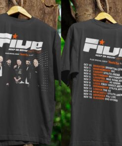 Five Keep On Movin' Tour Shirt, Official Band Merch