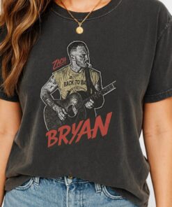 Zach Bryan Graphic Tee, Distressed Retro Country Music Shirt