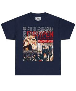 Vintage Enhypen Tee, Enhypen KPOP Shirt, Enhypen Sweatshirt, Bootle Korean T-Shirt, Gift For Fan For Her, Concert Tour Hoodie For Him Boys