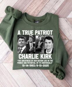 Justice for Charlie Kirk Cotton Shirt: Patriot Sweatshirt
