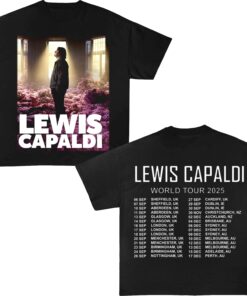 Lewis Brit Pop Capaldi World Tour 2025 Concert Tour Shirt | Music Tops Band Tour | Fan Inspired Tour Dates UK Tee Top