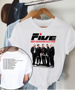 FIVE Keep On Movin' 2025 Tour Boy Band T-Shirt