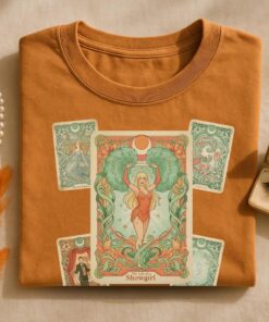 Showgirl Era Shirt, Showgirl Life Tee, Showgirl T-Shirt, In My Showgirl Era, Vintage Tarot Graphic Top, Art Nouveau Style