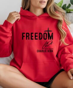 Charlie Kirk Freedom Hoodie, Cozy Casual Unisex Sweatshirt, Patriotic Activist Pullover, American Political Apparel