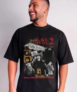 The Black Phone 2 Shirt, Retro Horror Movie Tee, Vintage Scary Art T-Shirt, Dark Aesthetic Fan Gift for Movie Loverst