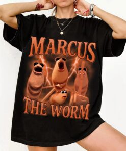 Bootleg Marcus The Worm Shirt, Marcus Meme T-Shirt, Funny TikTok Trend Tee, Vintage Bootleg Style Graphic Top