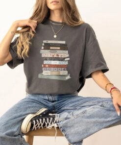 Taylor Era Albums Books T-Shirt | TS Concert Tour, Folklore Fan Gift Tee | Swiftie 1989 Graphic, Lover, Reputation Albums Shirt