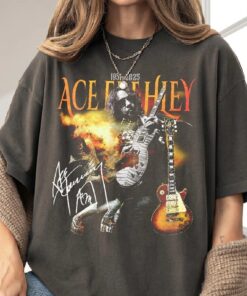 RIP Ace Frehley 2025 Shirt, Kiss Rock And Roll Legend Tribute Graphic Tee, Music Fans Vintage Style Unisex T-Shirt