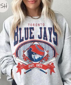 Vintage 90s Style Toronto Blue Jays Sweatshirt Baseball Sweatshirt, Toronto Blue Jays Baseball Crewneck, Football Fan Sweatshirt, MLB Shirt
