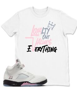 Shirt To Match Retro 5 Soft Pink AJ5, Loyalty Sneaker Tee, AJ 5 35th Anniversary Tee, Unisex T-Shirt Match Sneaker