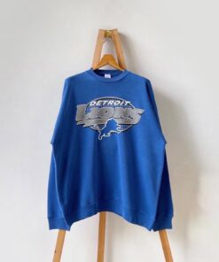 Vintage 90s Detroit Lions Sweatshirt, Detroit Lions NFL Football Shirt, Detroit Football Vintage T-Shirt, Football Game Day Shirt