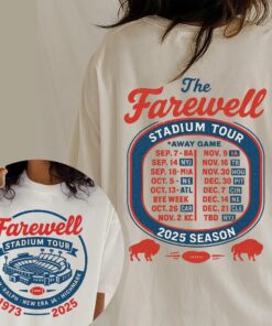 Farewell Stadium Tour Shirt 2025, Season Football Shirt, Game Dates Tee, Retro Vintage Fan T-Shirt, Spirit Wear Gifts