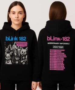Blink-182 Hoodie | Missionary Impossible 2025 Tour Inspired Merch | Pop Punk Unisex Streetwear Sweatshirt