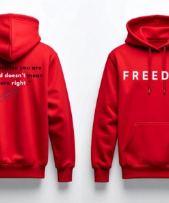 Charlie Kirk Hoodie | Freedom Charlie Kirk Quote Doesn't mean your right.
