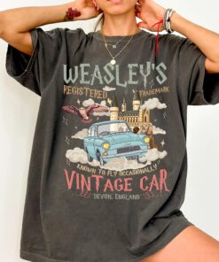 Wizard Flying Car Tee, Bookish Magical Adventure