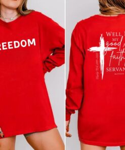 Well Done Good And Faithful Servant Charlie Kirk Long Sleeve,Charlie Kirk 31 a True Patriot Sweatshirt, Republican Hoodie,Political Shirt