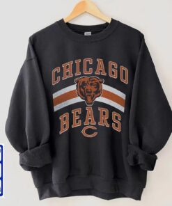Vintage Chicago Football Crewneck Sweatshirt, Chicago Bears Football T-Shirt, Chicago Game Day Hoodie, Chicago Bears Sweatshirt