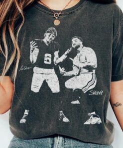 Jaxson Dart & Cam Skattebo Step Brothers Vintage Shirt, New York Football Meme Retro T-Shirt, Game Day Rap Tee, Sport Y2k Top
