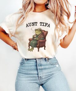 AUNT TIFA Shirt, Funny Frog Anti Fascism Shirt, Portland Frog Protest Shirt, Anti ICE Shirt, Activist Shirt, Resistance Shirt