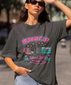 Burnin' Up Since 2008 T-Shirt, Retro Boy Band Concert Tee