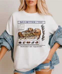 Vintage Replica Otter Shirt, Monterey Bay Aquarium Otter Tshirt, Tayl'or Otter Tee, Sea Otter Top, The Life Of A Showgirl