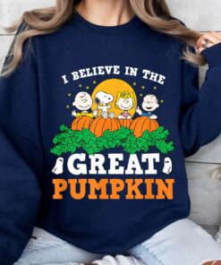 Peanuts Snoopy I Believe In The Great Pumpkin Halloween Tee