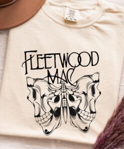 Fleetwood Mac Butterfly Graphic Tee: Retro Rock Music Shirt