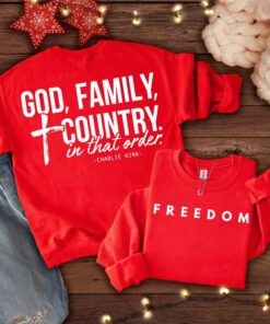 Freedom Charlie Kirk Signature T-Shirt, Red Shirt Patriotic, Charlie Kirk Memorial Shirt, We Wear Red Charlie Kirk Birthday October 14 Tee