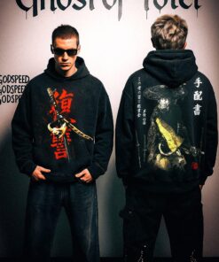 Vintage Ghost of Yotei Video Game Double Sided Hoodie, Atsu T-Shirt, Action-Adventure Sweatshirt, Gamer Gift.