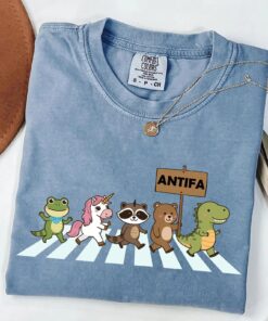ANTIFA Shirt, Inflatable Costume Portland Frog T-Shirt, Abolish ICE Anti Fascism Protest Tee