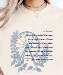 Eldest Daughter Showgirl Era Tee, Taylor Inspired Ferris Wheel and Lilacs Lyrical T-Shirt, Gift for Fans, Gift for Her